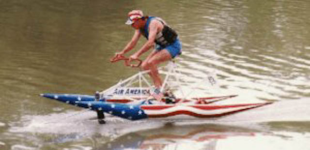 Flyak Air America - Human Powered Hydrofoil